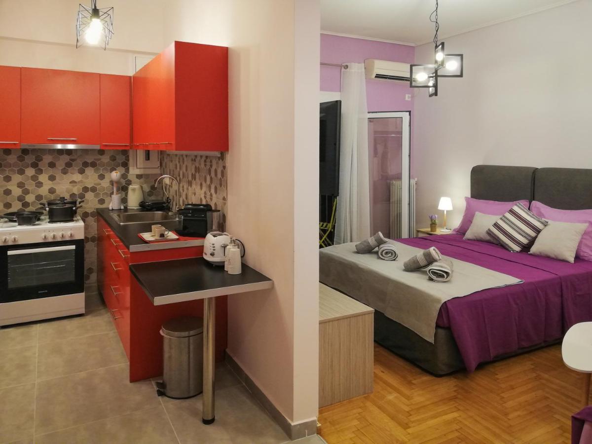 Stylish Modern Studio In The Heart Of Athena Bagian luar foto