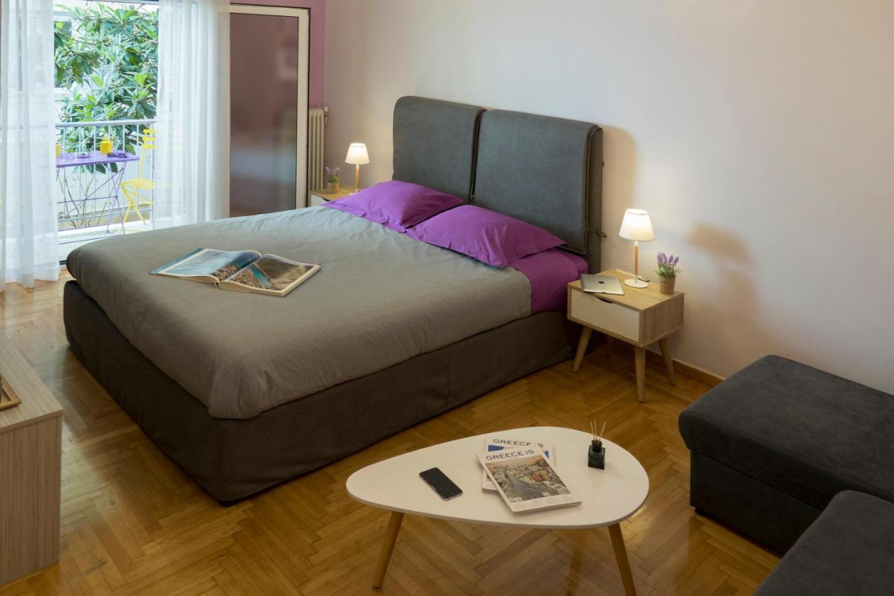 Stylish Modern Studio In The Heart Of Athena Bagian luar foto